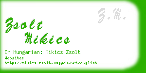zsolt mikics business card